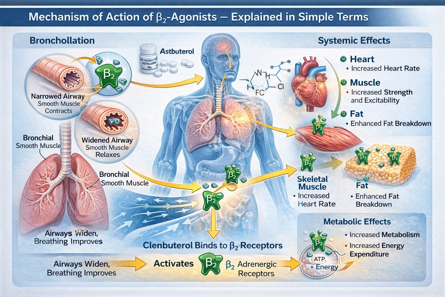 Clenbuterol belongs to the group of β₂-adrenergic receptor agonists